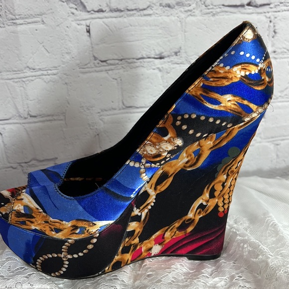 Aldo satin print wedges - Picture 7 of 15